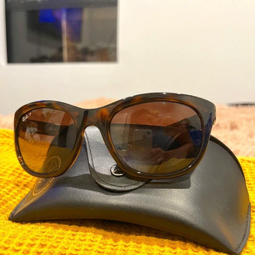NWOT - RAY BAN Sunglasses, RB4216, Polarized Brown